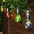 tanie Lampki i latarnie kempingowe-przenośne żarówki słoneczne na zewnątrz wodoodporny ogród kemping wisząca lampa led żarówka kula wiszące światła do domu podwórko świąteczne dekoracje świąteczne