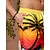 abordables Pantalones de Surf-Hombre Pantalones de Surf Pantalones de Natación Boxers de Natación Bermudas Pantalones cortos de playa Correa Cintura elástica Impresión 3D Graphic Árbol de coco Transpirable Secado rápido Corto