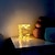 cheap Decorative Lights-Floral Resin Night Light Letters Gift Illuminate Your Space Enchanting Glow of Floral Resin Night Light for Mother, Grandma,  Sisters Birthday