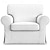 cheap IKEA Covers-Cotton Ektorp 1 Seat Chair Sofa Cover with Cushion Cover, Replacement IKEA Ektorp Armchair Cover 1 Seat Couch Slipcover for Dogs, Replacement Sofa Furniture Protector