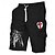 economico Retro Vintage &amp; Etica-Per uomo Croce Shorts Misura del girovita medio Vacanza Moda Streetwear All&#039;aperto Casuale Ferie Tasche Laterali Coulisse progettista Abbigliamento