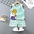 cheap Sets-2 Pieces Toddler Boys T-shirt &amp; Shorts Outfit Graphic Short Sleeve Set School Fashion Daily Summer Spring 3-7 Years