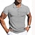 voordelige klassieke polo-Voor heren Golfshirt golfpolo Werk Casual Revers Korte mouw Basic Modern Effen Horizontale stroken nappi Lente zomer Normale pasvorm Wit Marineblauw Khaki Lichtgrijs Golfshirt