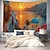 levne krajinářský gobelín-řecko krajina závěsný gobelín nástěnné umění velký gobelín nástěnná malba výzdoba fotografie pozadí přikrývka opona domácí ložnice dekorace obývacího pokoje