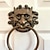 Недорогие Садовый декор-старинный дверной молоток с головой дракона, античная бронзовая смола, 3d дизайн лабиринта, декоративная настенная подвесная статуя, деревенский домашний художественный декор