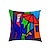 お買い得  抽象的なスタイル-抽象的な装飾的なクッションカバー 1個 柔らかい正方形のクッションケース 枕カバー 寝室 リビングルーム ソファ カウチ 椅子用