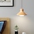preiswerte Insellichter-LED-Pendelleuchte 20 cm 1-flammig warmweiß Metall Holz lackierte Oberflächen Glühbirne enthalten moderner Stil Esszimmer Schlafzimmer Pendellaternen-Design 110-240 V