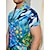 preiswerte Lagerhemden für Herren-Ocean Scenery Marine Life Herren Resort Hawaiian 3D Printed Shirt Kubanischer Kragen Kurzarm Sommer Strand Aloha Shirt Urlaub Täglich Tragen S bis 3XL
