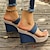 billige Sandaler til kvinner-ensfargede plattformsandaler for kvinner slip-on uformelle tåløkke sommersklier sklisikre strandskier
