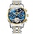 tanie Zegarki mechaniczne-OLEVS Męskie zegarek mechaniczny Kreatywne Na zewnątrz Moda Na codzień Nakręcanie automatyczne Wyświetlanie faz księżyca Świecący Kalendarz Stal Zobacz