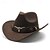 ieftine Vestul Sălbatic-Retro / vintage secolul al 18-lea secolul al 19-lea Γιλέκο Vestă Pălărie de cowboy West Cowboy Culoare solidă Bărbați Carnaval Mascaradă Carnaval Evenimente / Petrecere Mascaradă Adulți Vestă Pălărie