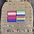 abordables Défilé de la fierté décembre-Drapeau arc-en-ciel de fierté festival gay et bisexuel, badge velcro brodé, patch en tissu de décoration pour sac à dos