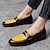 cheap Men&#039;s Slip-ons &amp; Loafers-Men&#039;s Loafers &amp; Slip-Ons Dress Shoes Plus Size Penny Loafers Vintage Business Casual Office &amp; Career Party &amp; Evening PU Leather Loafer Black Yellow Red Fall Winter