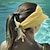 abordables chauffage et refroidissement-Mode couleur unie femmes uv protection solaire large bord visière mode imprimé froncé protection solaire vide été chapeau de plage
