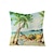 Недорогие Праздничная наволочка-Летние пляжные декоративные подушки, чехол, 1 шт., мягкая квадратная подушка, наволочка для спальни, гостиной, дивана, кресла