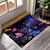 preiswerte Fußmatten-dunkle Blumen Fußmatte Küchenmatte Bodenmatte rutschfeste Flächenteppich ölbeständiger Teppich Indoor Outdoor Matte Schlafzimmer Dekor Badezimmermatte Eingangsteppich