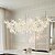 billige Krystal lysekroner-led lysekrone varm hvid 100cm 8-lys unikt design krystal blomst lysekrone restaurant luksus italiensk kunst bar ø bordlamper kreativ metal spisestue 110-240v