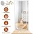 abordables Pantalla para ventana y puerta-Puerta de pantalla para mascotas mejorada puerta de pantalla para gatos con recubrimiento nano para sala de estar red anti-mosquitos y anti-mascotas con cremallera para dormitorio sala de estar cocina