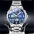voordelige Quartz-horloges-Heren Quartz horloges Modieus Zakelijk Polshorloge Weergave maanfase Lichtgevend Kalender WATERDICHT Teräs Horloge