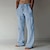 cheap Linen Pants-Men&#039;s Linen Pants Trousers Summer Pants Beach Pants Pocket Drawstring Elastic Waist Plain Daily Streetwear Fashion Casual Black White