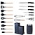 cheap Kitchen Utensils &amp; Gadgets-19 Pcs Kitchen Cooking Utensils and Knife Set with Block, Include 11 Pcs Silicone Cooking Utensils Set 5 Pieces Sharp Stainless Steel Chef Knives Scissors Whisk Tongs and Cutting Board