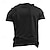 Χαμηλού Κόστους Ανδρικά 3D T-shirts-Γράμμα Μοντέρνα Ένδυση γυμναστικής και άθλησης Ανδρικά 3D εκτύπωση Μπλουζάκι Δρόμος Υπαίθρια Αθλήματα Κοντομάνικη μπλούζα Μαύρο Θαλασσί Πράσινο του τριφυλλιού Κοντομάνικο Στρογγυλή Ψηλή Λαιμόκοψη