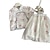 cheap Sets-Girls Summer Chinese Style Children&#039;s Hanfu Short sleeved Standing NeckYarn Skirt Two Piece Set