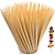 cheap Grills &amp; Outdoor Cooking-200PCS Bamboo Skewers for wooden sticks BBQ Appetiser Fruit Cocktail Kabob Chocolate  Fountain Grilling Kitchen Crafting and Party. 3mm More Size Choices