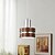 abordables Éclairages pour îlot-13 cm Lanterne Desgin Lampe suspendue Métal Bois Plaqué Moderne 110-120V 220-240V