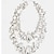 preiswerte Ohrringe-Damen Kreolen Geometrisch Donuts Kostbar Erklärung Diamantimitate Ohrringe Schmuck Silber Für Hochzeit Party 1 Paar