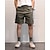 billige Cargoshorts-Herre Cargoshorts Shorts Dress Shorts Arbeidshorts Knapp Lomme عادي Anvendelig Kort utendørs Daglig Camping &amp; Vandring Mote Klassisk Svart Grønn