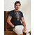 tanie męska koszulka 3d-Męskie Podkoszulek Graficzny Kolorowy blok W romby Półgolf Odzież Druk 3D Na zewnątrz Codzienny Krótki rękaw Nadruk Moda Designerskie Etniczne