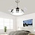 cheap Ceiling Fan Lights-LED Ceiling Fans 108cm 1-Light Dimmable Electroplated/Painted Finishes Metal Acrylic  Modern Nordic Style Bedroom Dining room ONLY DIMMABLE WITH REMOTE CONTROL