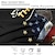 olcso Férfi 3D pólók-Sas Amerikai zászló Veteránok Utcai stílus Férfi 3D nyomtatás Póló Parti Születésnap Utca Amerikai függetlenség napja póló Fekete Rövid ujjú Terített nyak Ing Nyár Tavasz Ruházat S M L XL XXL XXXL