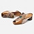 ieftine Sandale de Damă-Pentru femei Sandale Papuci Mărime Plus Size Pantofi lucrați manual În relief manual În aer liber Zilnic Plajă Floral Blocați călcâiul Vârf rotund Boemia Epocă Casual Plimbare Dantelă Piele Premium