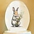 cheap Wall Stickers-Cute Rabbit Toilet Toilet Sticker Removable Toilet Toilet Bathroom Toilet Toilet Home Decoration Sticker