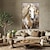 economico Quadri astratti-pittura a olio di cavallo in oro bianco 100% fatto a mano ritratto di cavallo foglia oro animale cavallo pittura acrilico pittura a olio animale pittura astratta di animali pittura moderna