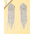 זול עגילים-בגדי ריקוד נשים עגילים צמודים פרנזים יָקָר אלגנטית אופנתי יהלום מדומה עגילים תכשיטים כסף עבור חתונה מפלגה זוג 1