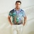 abordables Polo hawaiano para hombre-Derby de Kentucky Hombre Estampados Camisetas polo con diseño de gofre Camisetas polo Polo de solapa Manga Corta Camisas de polo Cuello Vuelto Moda Design Casual Casual Diario Exterior Calle Estampado