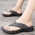 cheap Men&#039;s Sandals-Men&#039;s Leather Sandals Summer Sandals Slippers &amp; Flip-Flops Retro Walking Casual Daily Vacation Beach Comfortable Shoes Dark Grey Dark Brown