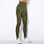 billige Yoga Leggings &amp; Tights-Dame Yogabukser Yoga Leggings Netting Lapper Høy Midje Yoga &amp; Danse Sko Treningsøkt Pilates Strømpebukse Fargeblokk Mørkegrå Svart Militærgrønn Spandex sport Sportsklær Elastisk Tynn