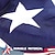 preiswerte U.S. 250. Jahrestag-2er-Pack patriotische gefaltete Fächerflaggen der USA, 91 x 183 cm, 4. Juli, Unabhängigkeitstag, große amerikanische Flaggen, Wimpelkette, patriotische Sterne und Streifen, gefaltete Fächerflaggen, USA-Flaggen, Banner, rot, weiß, blau, Dekorationen