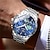 voordelige Quartz-horloges-Heren Quartz horloges Modieus Zakelijk Polshorloge Weergave maanfase Lichtgevend Kalender WATERDICHT Teräs Horloge