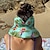 preiswerte Heizen und Kühlen-Damen UV-Sonnenschutz breiter Krempe Visier modischer Aufdruck geraffter Sonnenschutz leerer Sommer-Strandhut