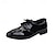 cheap Kids&#039; Flats-Boys Flats Children&#039;s Day Christmas Leather Waterproof School Shoes Big Kids(7years +) Little Kids(4-7ys) Evening Party Walking Outdoor Lace-up Burgundy Blue Gray Spring Fall
