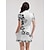 abordables Colección de diseñador-Mujer Vestido de tenis vestido de golf Blanco Manga Corta Vestidos Ropa de golf para damas Ropa Trajes Ropa Ropa