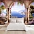 cheap Nature&amp;Landscape Wallpaper-Cool Wallpapers Wall Mural Garden Arches Wallpaper Wall Sticker Covering Print Adhesive Required 3D Effect Canvas Home Décor