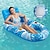 cheap Outdoor Fun &amp; Sports-Water Multifunctional Leaf Floating Row Recliner Inflatable with Cup Drag Recliner Floating Bed Inflatable Floating Row After Inflation 140 * 92 * 64cm