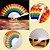cheap Pride Parade Dec-Riccioofy Pride Fan and Rave Fan - Rainbow Fan - Large Folding Fan for Pride ParadeRavesHalloween Burlesque Festival &amp; Pride Outfits for Women &amp; Festival Accessories - Clack Fan Hand Fan
