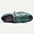 economico Oxfod da donna-scarpe da donna con chiusura a fibbia in pelle verde classica brogue elegante vintage